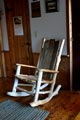 porch rocker from driftwood